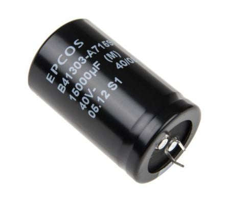 Aluminium electrolytic capacitor 15000f 40vdc b41303a7159m