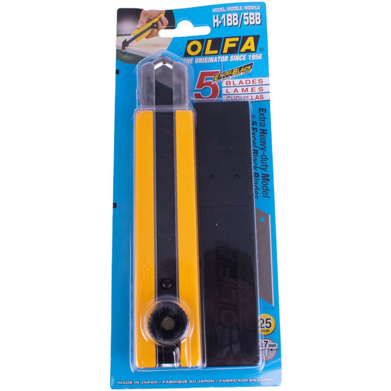 Olfa cutter model h-1-bb-5bb extra heavy duty snap off knife cutter 2
