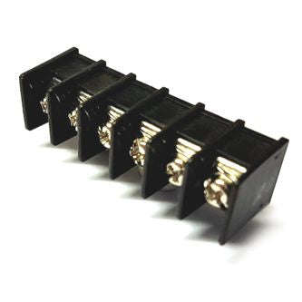 Terminal block 6w p=7.62 barrier r/a dg25r-b-06p-13-00ah