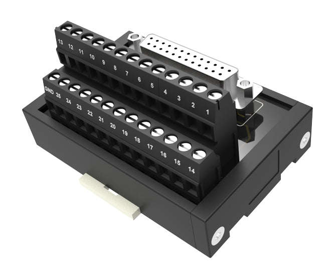 Breakout board female ds25s to screw terminals dm50-dbj25-25-4y-00a(h)