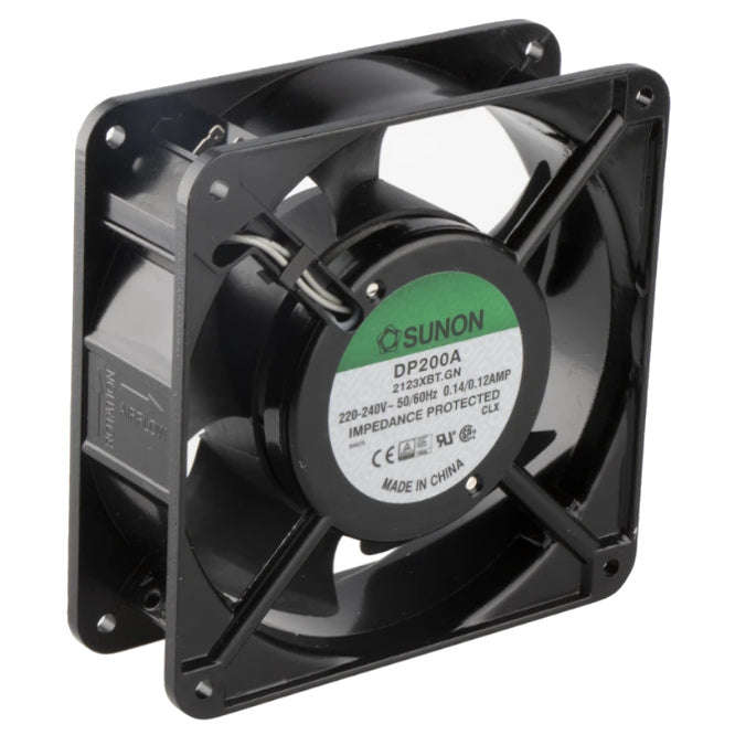 220v axial fan 120sqx38mm 117cfm 2xbal w/terminal dp200a-2123xbt.gn