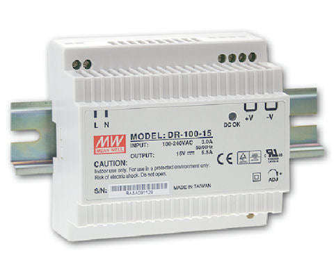Power supply d/r i=220 o=24v 4a2 100w dr-100-24