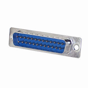 Plug d-sub 25w pcb straight metal yen25p
