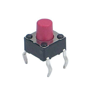 Pcb tactile switch 6x6mm h=7.0mm red dts-63r-v