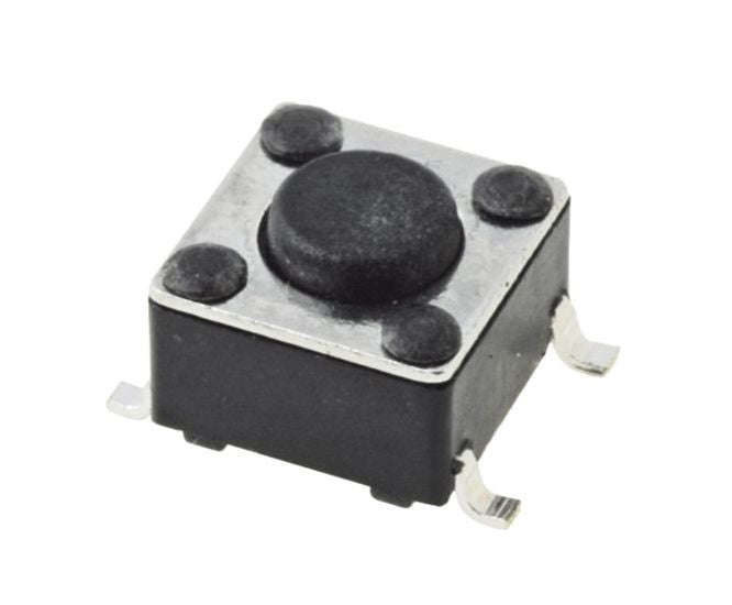 Smd tactile switch 6x6x5mm h=5mm blk 200921