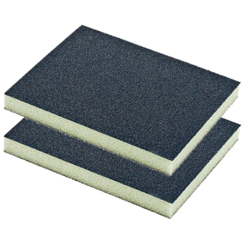 Sanding sponge block two sided 125x100x10 2pc