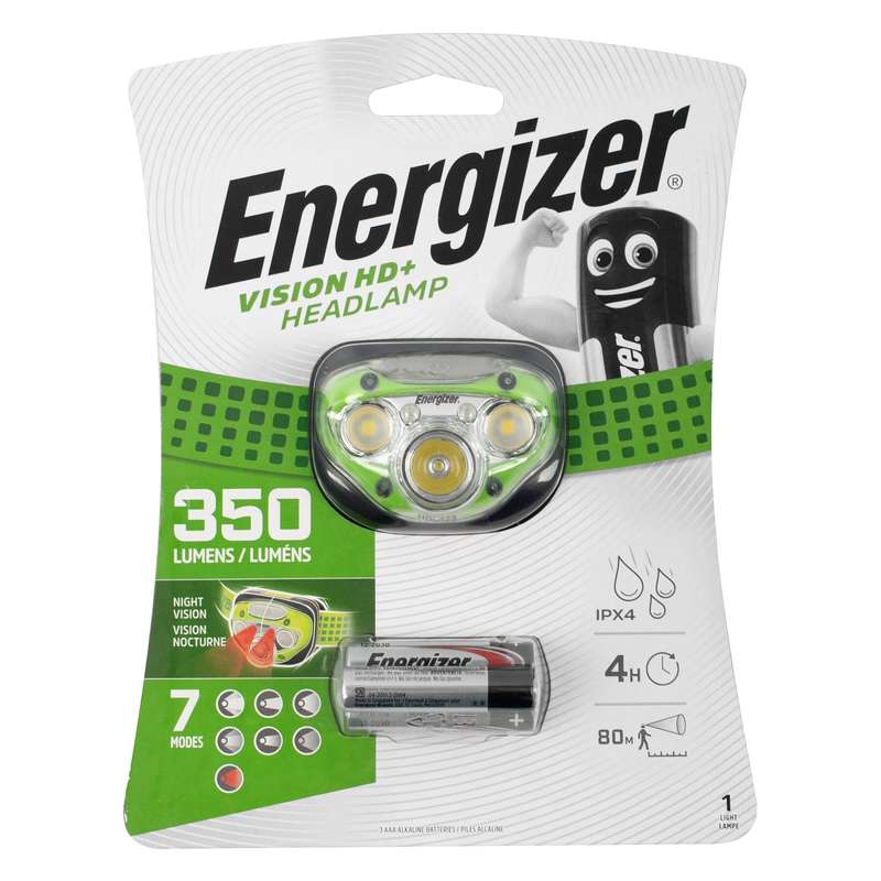Energizer 350lum vision hd plus headlight green
