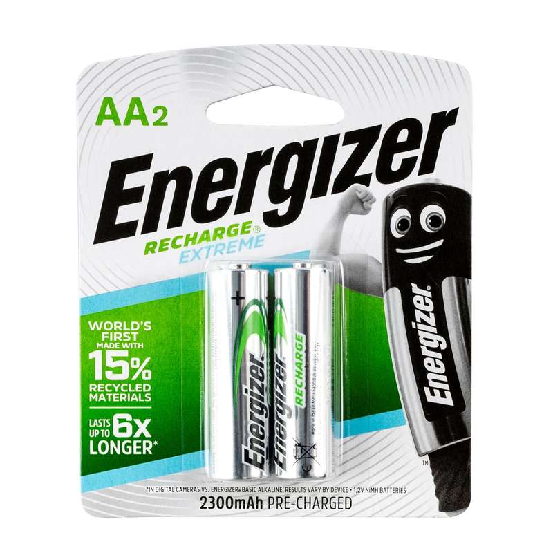 Energizer recharge 2300mah extreme aa - 2 pack (moq6)