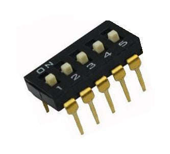 Dip switch 5-pole 100ma l/pro eah105e99 *d*