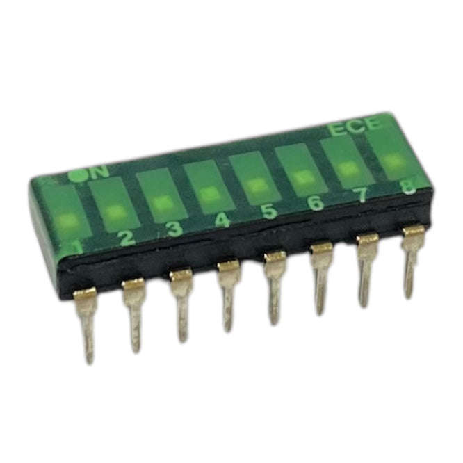 Dip switch 8-pole 100ma l/pro eam108lt02