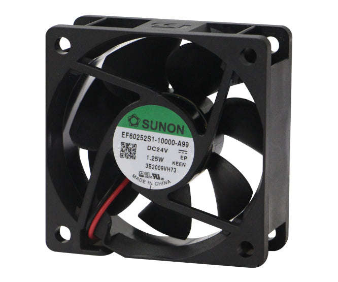 24vdc axial fan 60sqx25mm slv 23.5cfm lead ef60252s1-10000-a99
