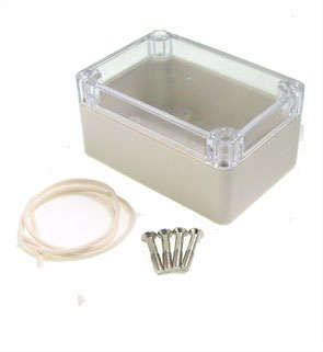 Ip65 abs enclosure clear lid 115x90x55mm 11-3t
