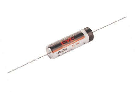 Battery lithium size=aa 3v6 2a9 axial 15x50 er14505v