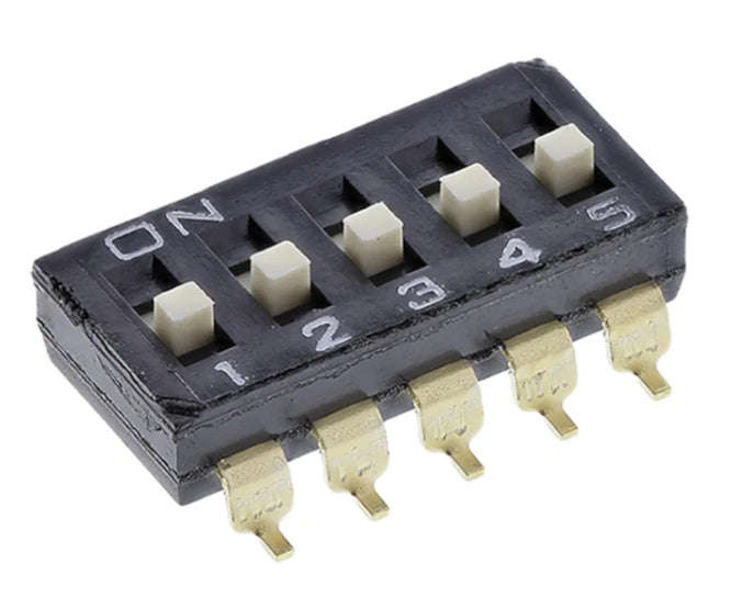 Dip switch smd 5p extend act esd105e