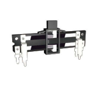 Pot slide lin 100k t=20mm dual f-2072 b100k 4c st