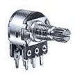 Pot s/t log dual 17mm 50k pcb f16kg-a50k-l20kqd