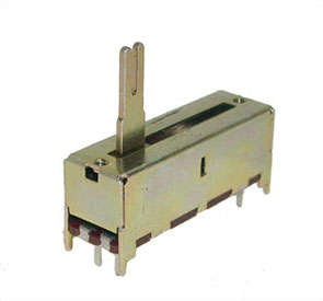 Pot slide lin 100k t=30mm dual f306g-b100k-l16ahfp