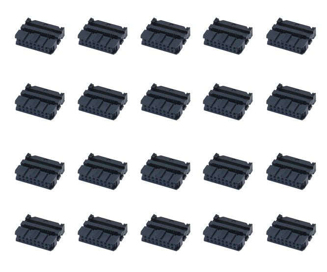 Socket idc 16w with strain-relief 132/tray fc-16