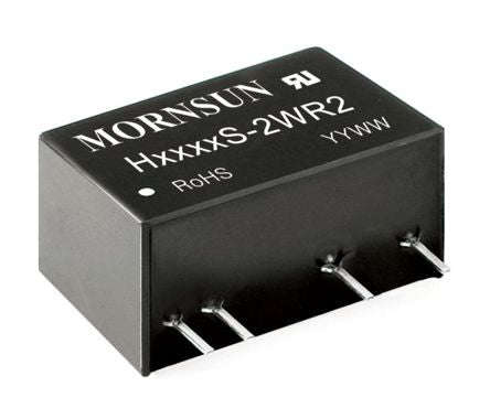 Dc-dc converter dil i=12 o=12vdc 2w h1212s-2wr2