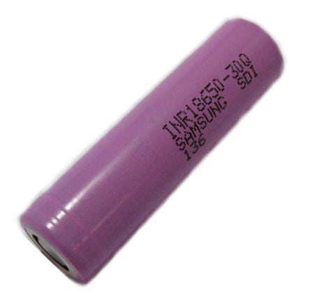 Rechargable li-ion battery cell 3v6 3ah 18x65mm flat top inr18650-30q / 2.