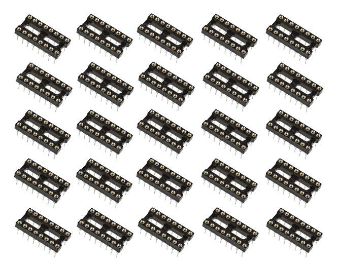 Ic socket 0.3 16w tulip rnd nar 30pcs/tube ism16t1-03-rh