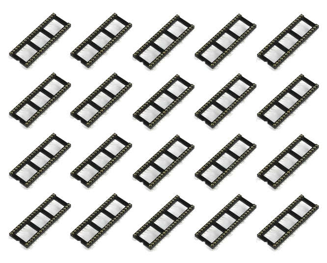 Ic socket 0.6 40w tulip rnd wide - 12pcs/tube ism40t1-06-rh