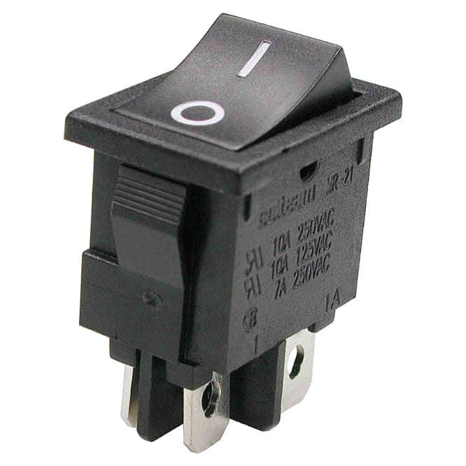 Rocker switch dpst 13x19 6a 250v b100r