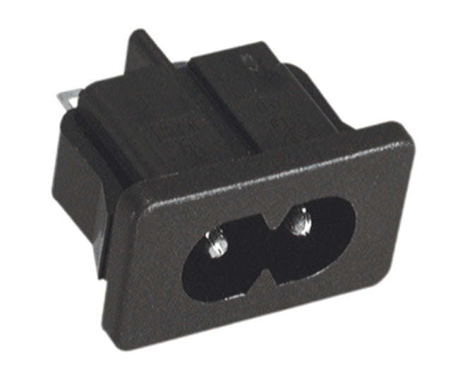 Socket ac fig-8 p/m push-on terminals k2426
