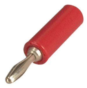 Plug banana 4mm red rnd clamp k296092-rd