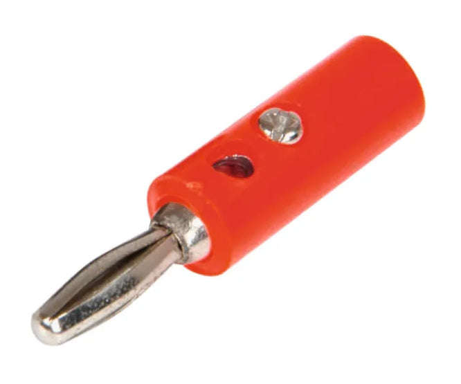 Plug banana 4mm red rnd scr-type k296102-red
