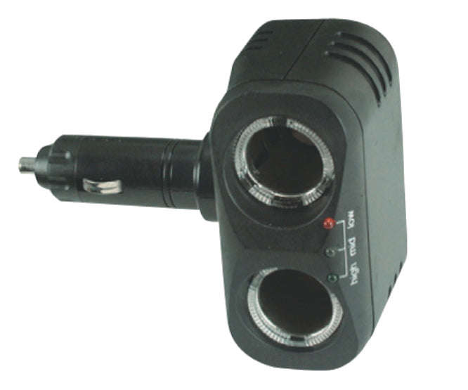 Adapter cigarrete plug - 2xcigarrete socket battery checker k3216