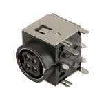Socket din mini 4p r/a pcb k37155b