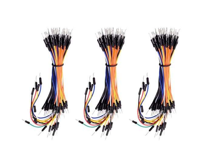 Jumper leads 80-210mm plug-plug 3xset 195-pcs m/c ks0333