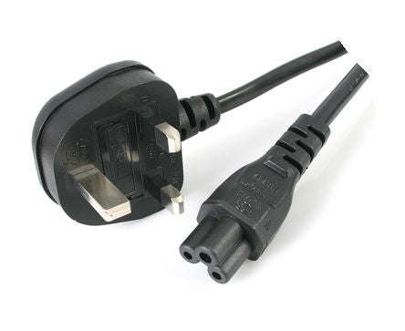Lead bt plug to clover socket 1.5m black 3pukclover 0.75x3-1.5m