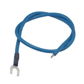 Lead fork term - 4mm 30cm blue lead-fork-bl