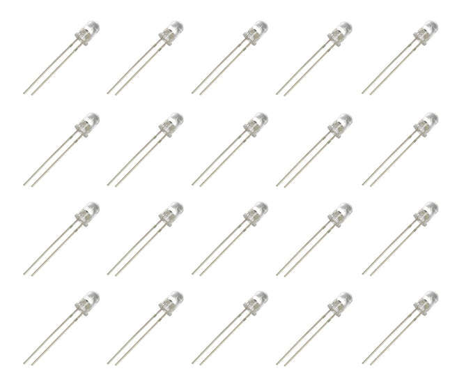 Led 5mm cl-red rnd 12kmcd 15d - 1k/bag 5r3vc-a15u625