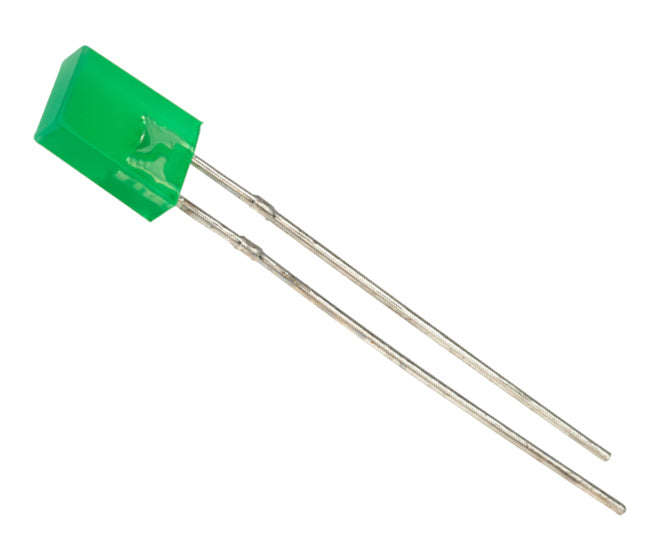 Led rect grn 2x5mm 20ma 120deg - loose slb-25pgd3f *dbk*
