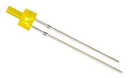 Led 2mm di-yellow flat-top round 590nm 7mcd 70-deg luy13d