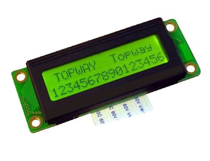 Lcd display module 16ch 2l led/bl 5.0v lmb162xbc (5.0v)