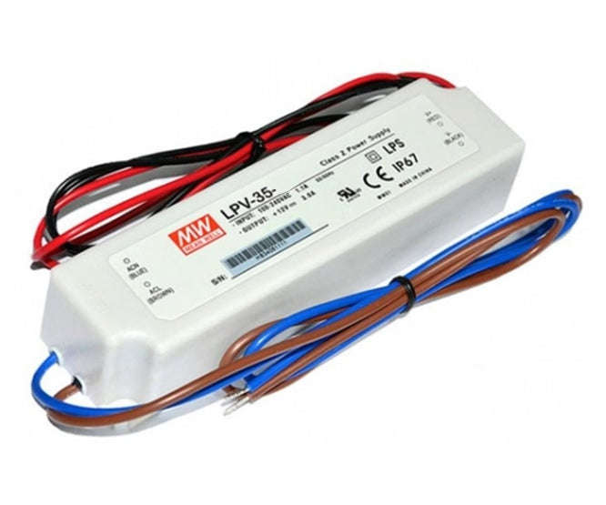 Power supply encl. led driver i=220 o=15 2.4a 35w lpv-35-15