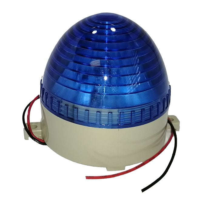 Strobe / beacon led light 24vdc 2w d=70mm blue scr lte-3072-dc24-s-bl-f