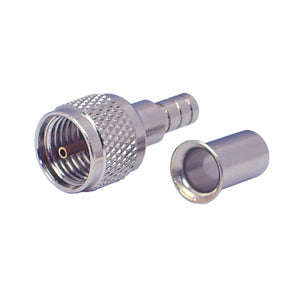 Uhf-plug(mini) pl259m crimp & solder 5mm m55301l