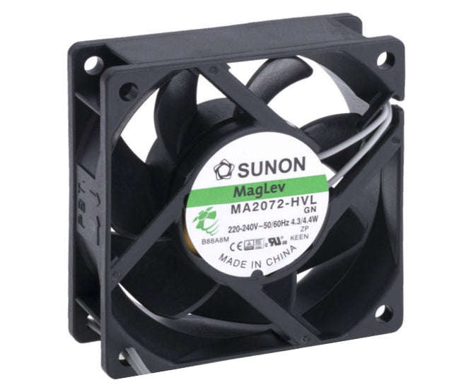 220v axial fan 70sqx25mm maglev 28cfm lead ma2072-hvl.gn