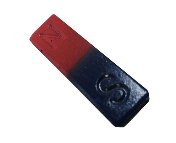 Flat ferrite n-s bar permanent magnet 50x15x4mm 190919