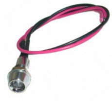 5mm led indicator 12vdc clear red ph=8mm me22-004-012rd *a*