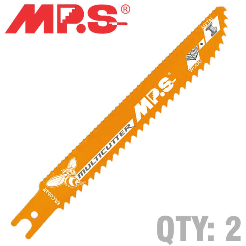SABRE SAW SOFTWOOD 150MM MULTICUTTER U-SHANK 6&10TPI 2/PK