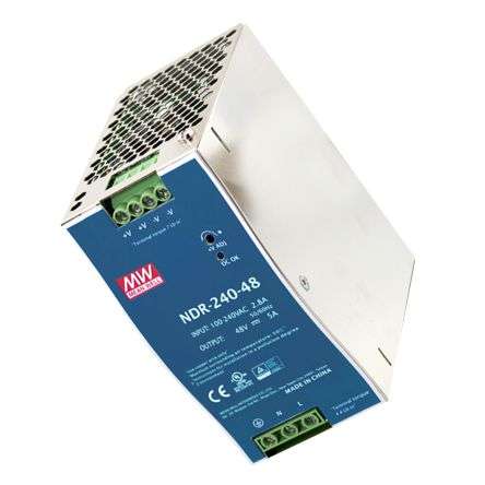 Power supply d/r i=220v o=48v 5a 240w ndr-240-48