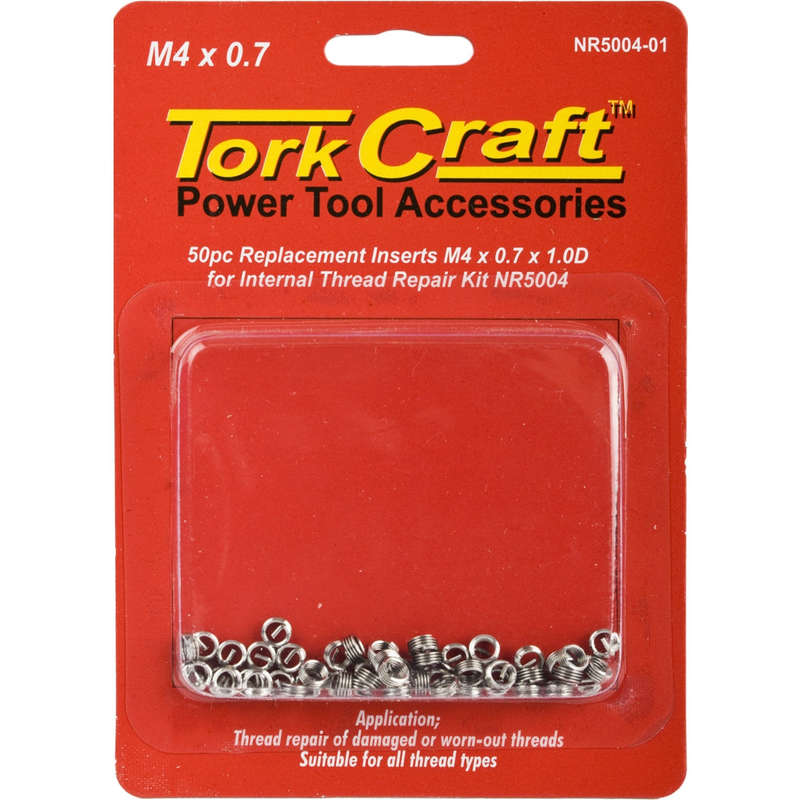THREAD REPAIR KIT M4 X 0.7 X1.0D REPL. INSERTS FOR NR5004