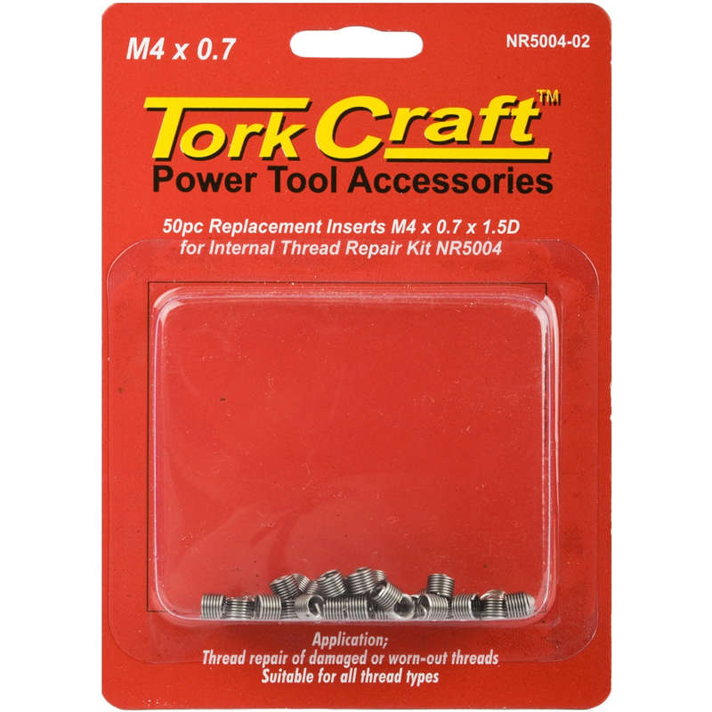 THREAD REPAIR KIT M4 X 0.7 X1.5D REPL. INSERTS FOR NR5004