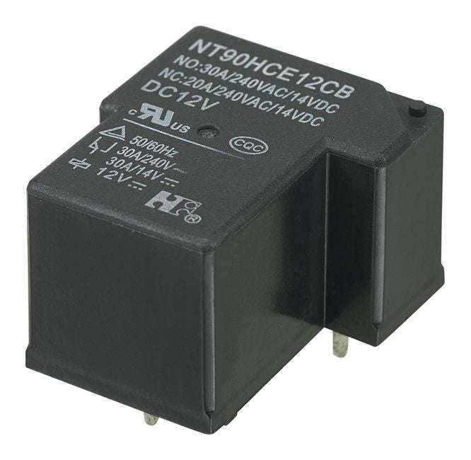Relay spdt 30a 12vdc t-shape 6pcb nt90hce12cb